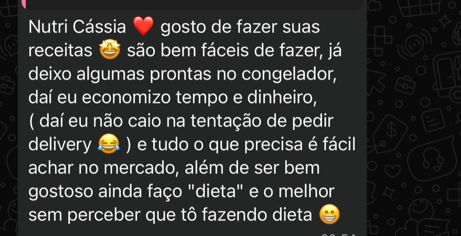Conversa de apoio no WhatsApp