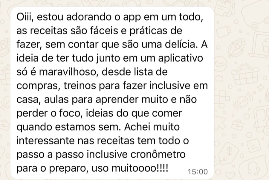 Conversa de apoio no WhatsApp