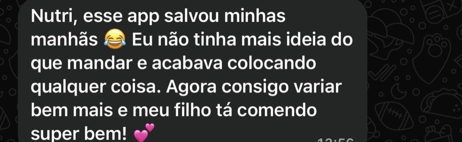 Conversa de apoio no WhatsApp